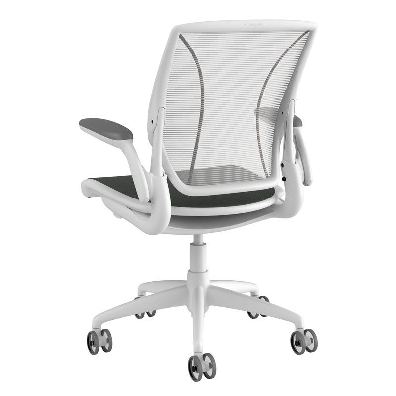 Humanscale Diffrient World Chair - White w/ Fabric Seat