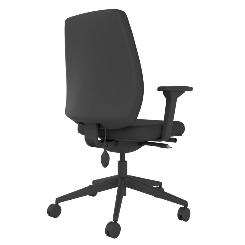 Backsaver Go Upholstered Task Chair - Black